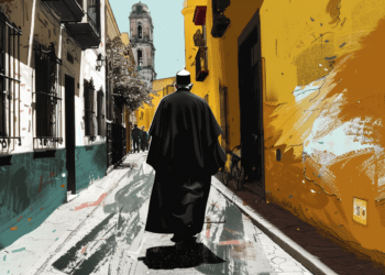 Un prêtre à Bogota