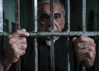 Prêtre dans une prison cubaine. IA