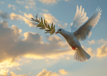 Une colombe de la paix