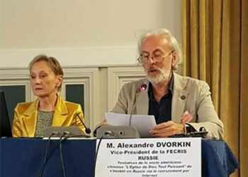 Dvorkin à Paris avec la Miviludes à Paris en 2019