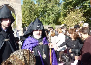 Karékine II, catholicos de tous les Arméniens et chef de l’Église apostolique arménienne, photographié à Etchmiadzin en 2010