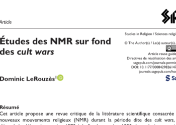 Études des NMR sur fond des cult wars